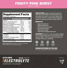 MTN OPS electrolytes in a glass providing refreshing hydration after exercise