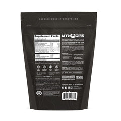 MTN OPS Electrolytes travel pack displayed on a shelf for portability