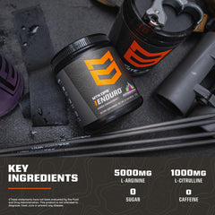MTN OPS Enduro ingredients blend highlighting L-Arginine and L-Citrulline