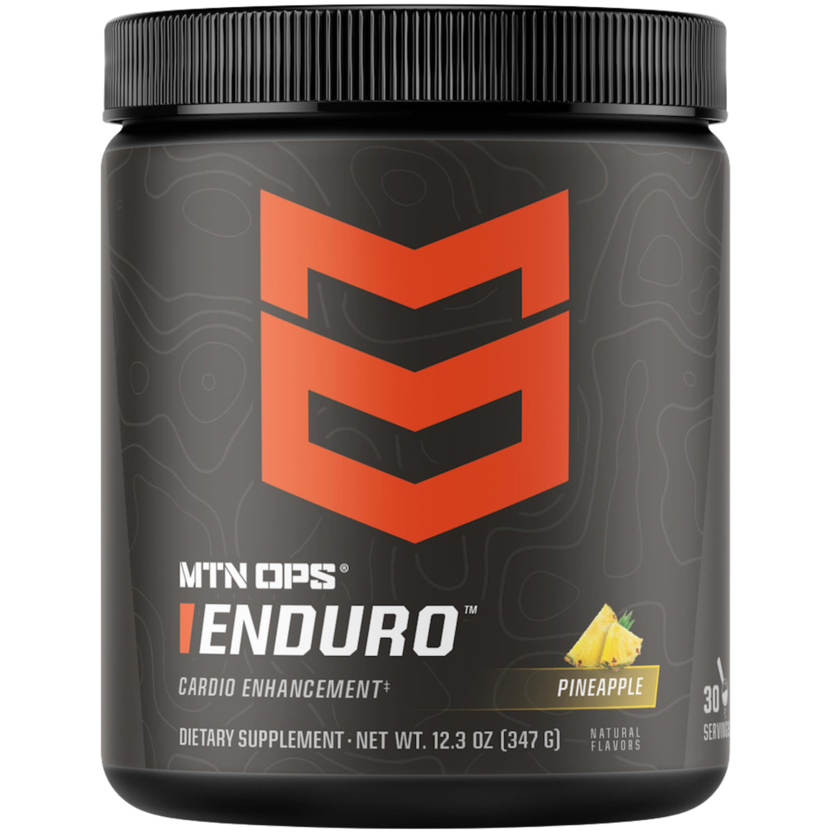 MTN OPS Enduro pineapple crush powder for non-caffeinated hydration boost