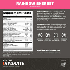 MTN OPS Hydrate electrolyte blend powder ready to mix supports training sessions.