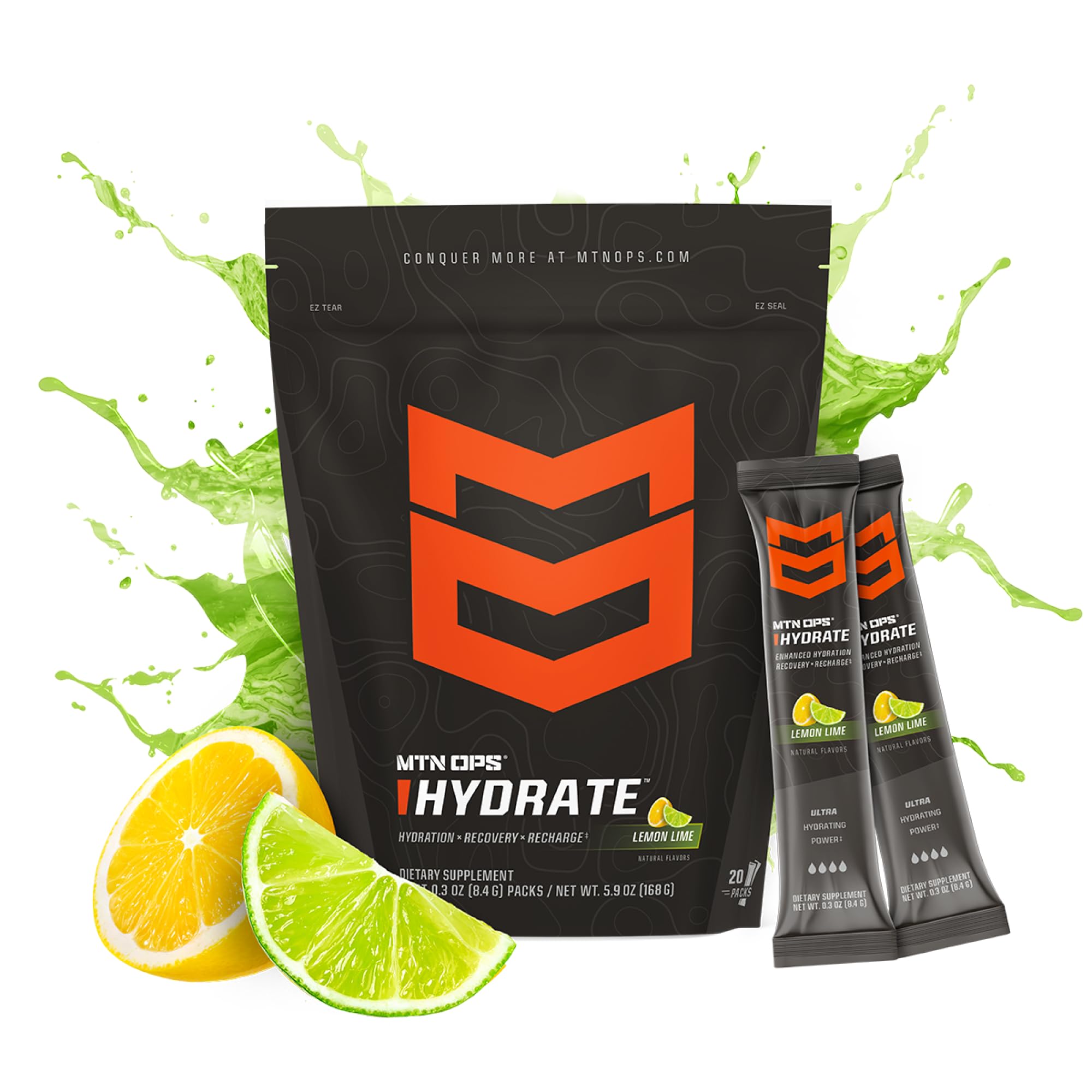 MTN OPS Hydrate on-the-go packs ideal for gym sessions and outdoor activity.