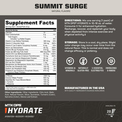 MTN OPS Hydrate on-the-go packs shown for convenient training support