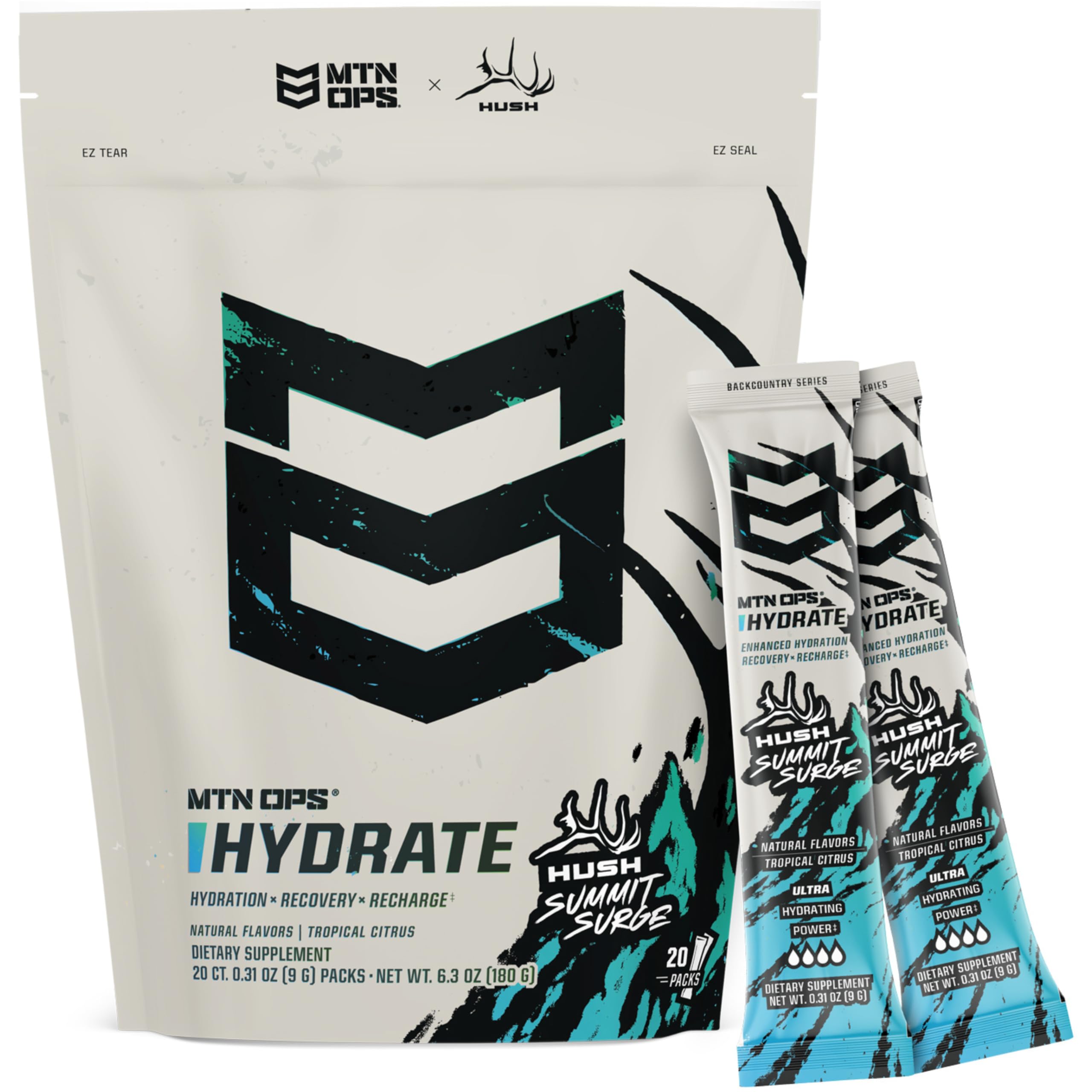 MTN OPS Hydrate sachets on display for on-the-go hydration