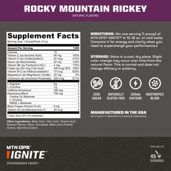 MTN OPS Ignite with arginine and citrulline blend for enhanced workout support