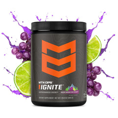 MTN OPS Ignite gluten-free formula bottle showing clean ingredients for daily energy
