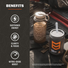 MTN OPS Ignite label close-up highlights ingredients and gluten-free claim
