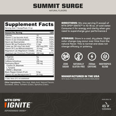 MTN OPS Ignite Scoop with powder ready to mix in water