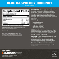 MTN OPS Magnum Clear Whey packaging front showing clean design