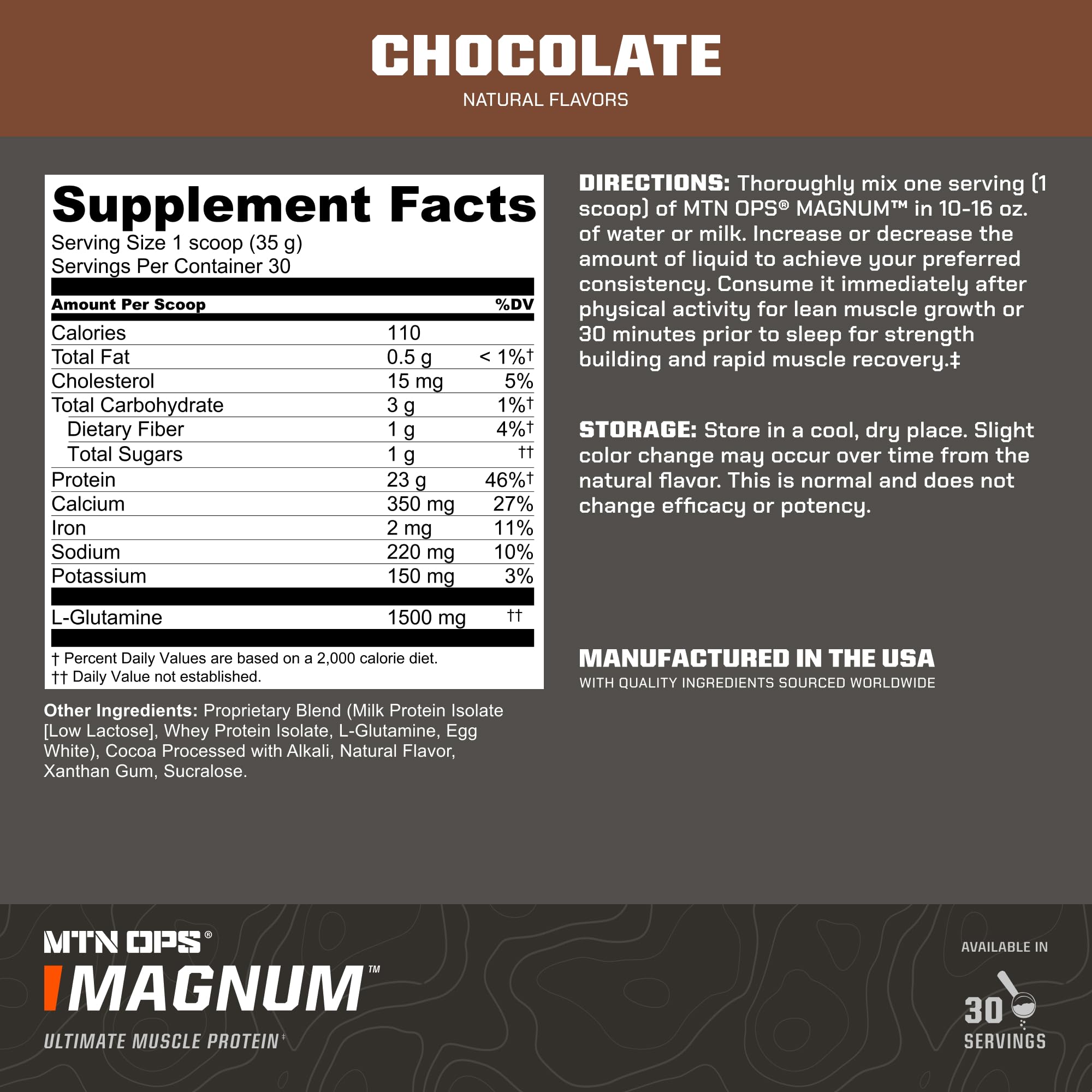 MTN OPS Magnum cold-processed whey isolate close-up for fast absorption