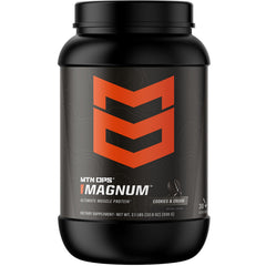 MTN OPS Magnum cookies and cream protein bottle supports lean recovery after training