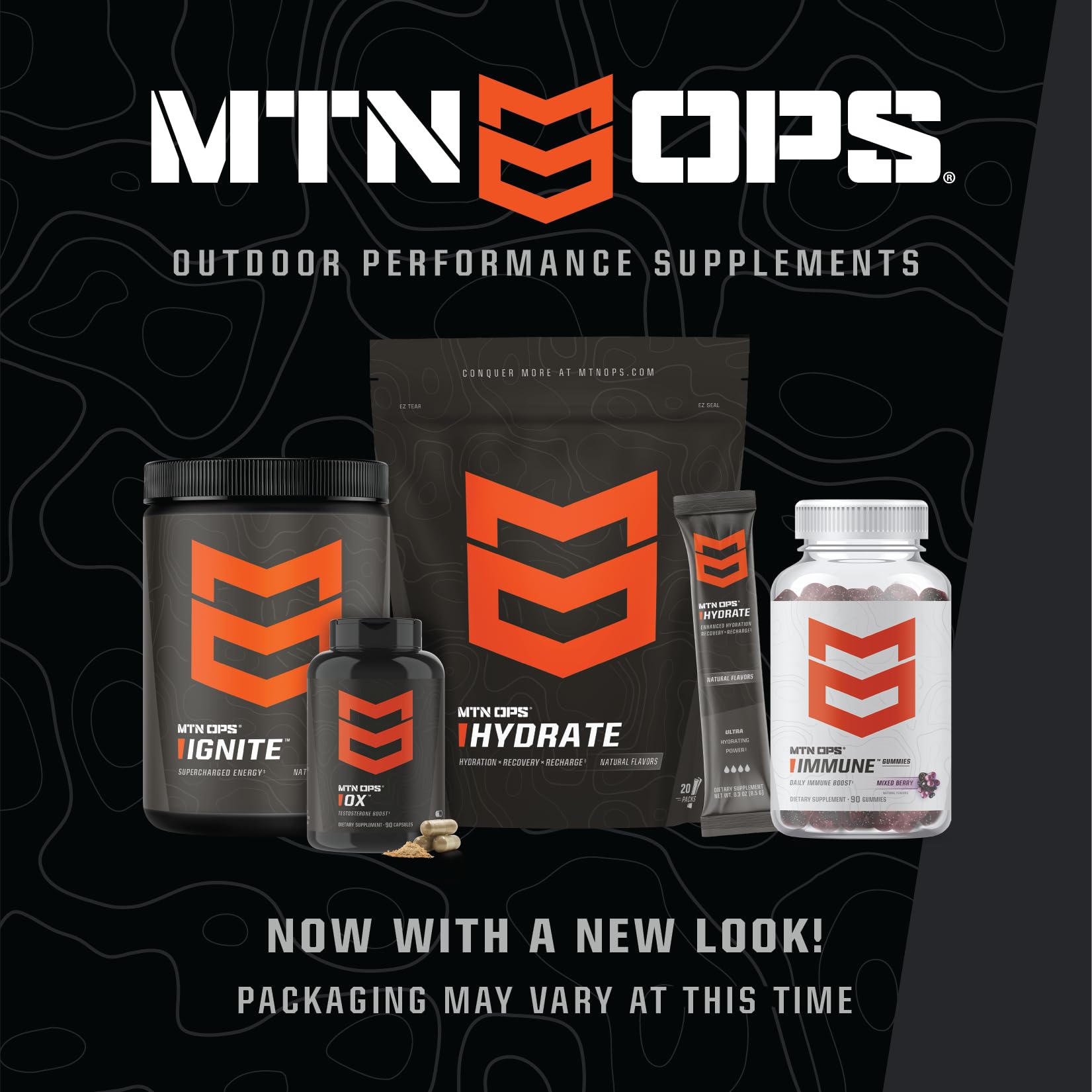 MTN OPS Magnum packaging with 30-serving marker