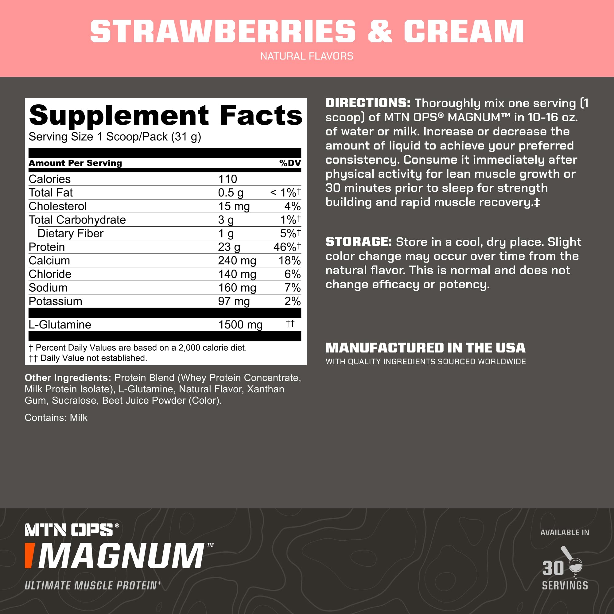 Scoop of MTN OPS Magnum Strawberry & Cream into a shake.