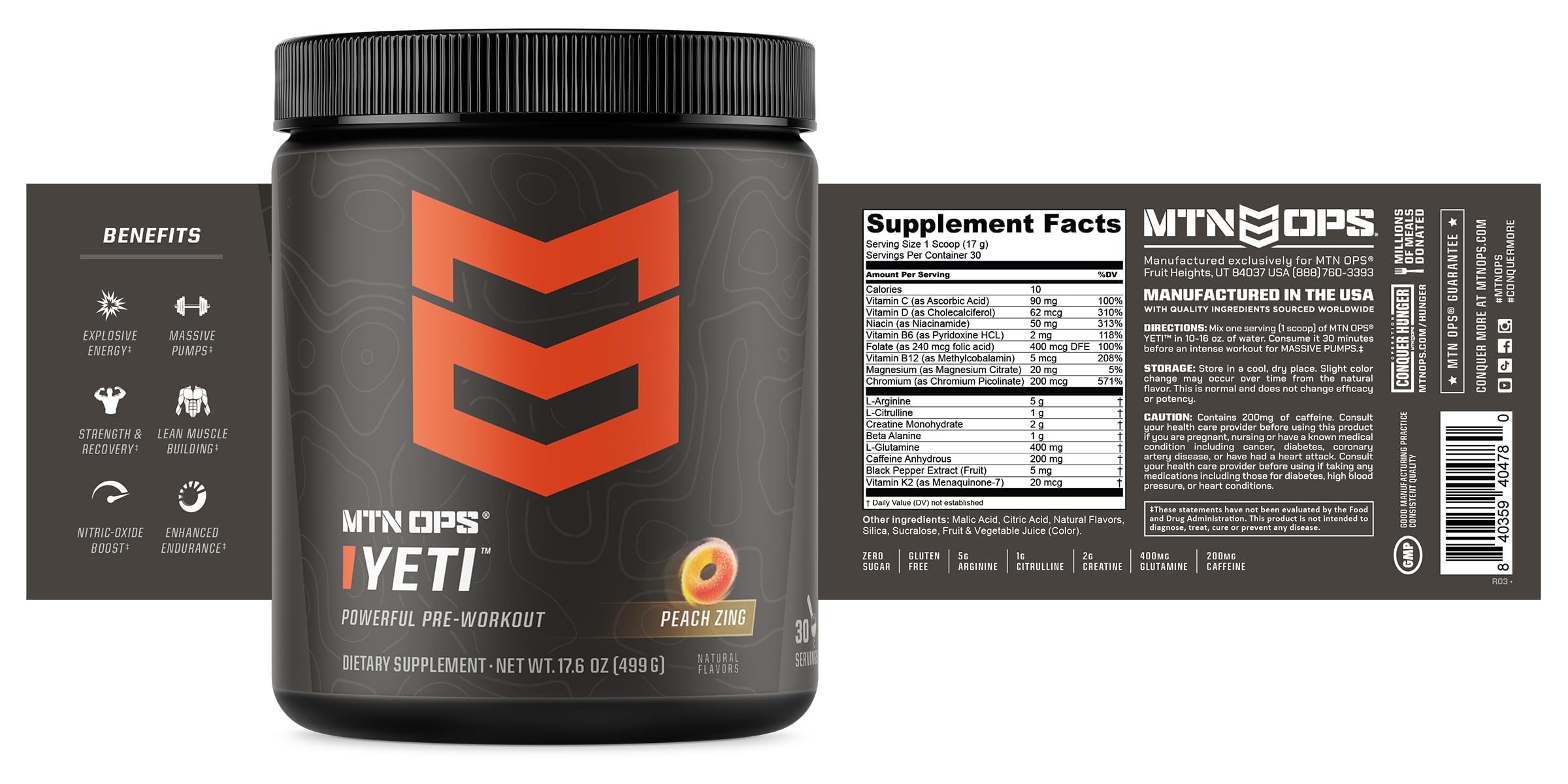 MTN OPS Yeti energy boost during training sessions with caffeine