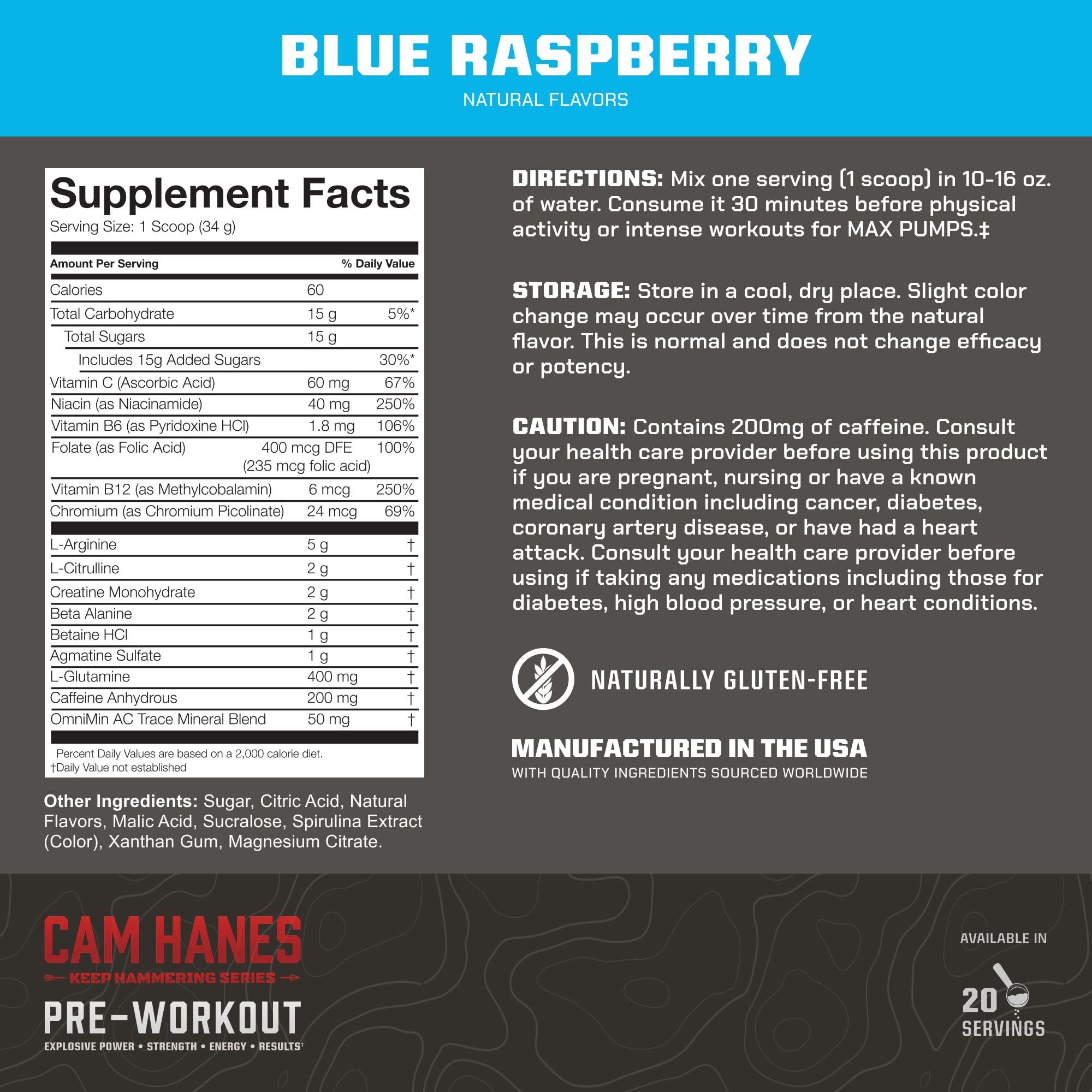 MTN OPS Yeti label close-up highlighting clean ingredients and zero sugar
