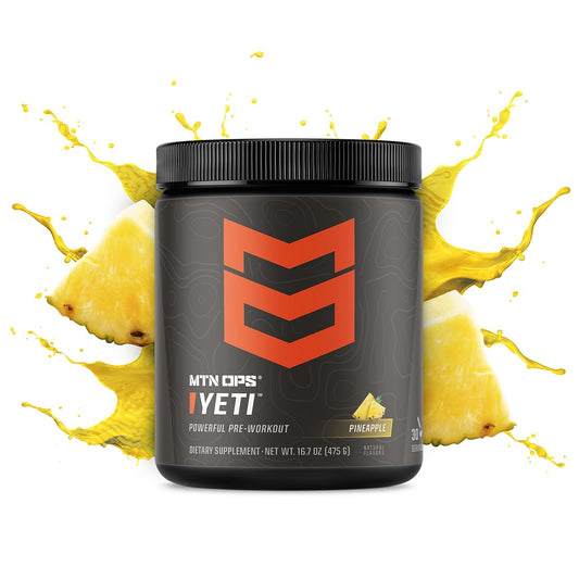 MTN OPS Yeti scoop ready for quick pre-workout mix