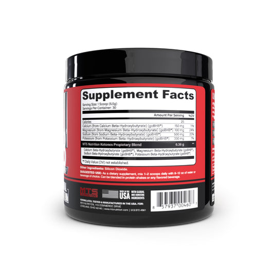 MTS Nutrition goBHB serving scoop for easy pre-workout ketone fueling.