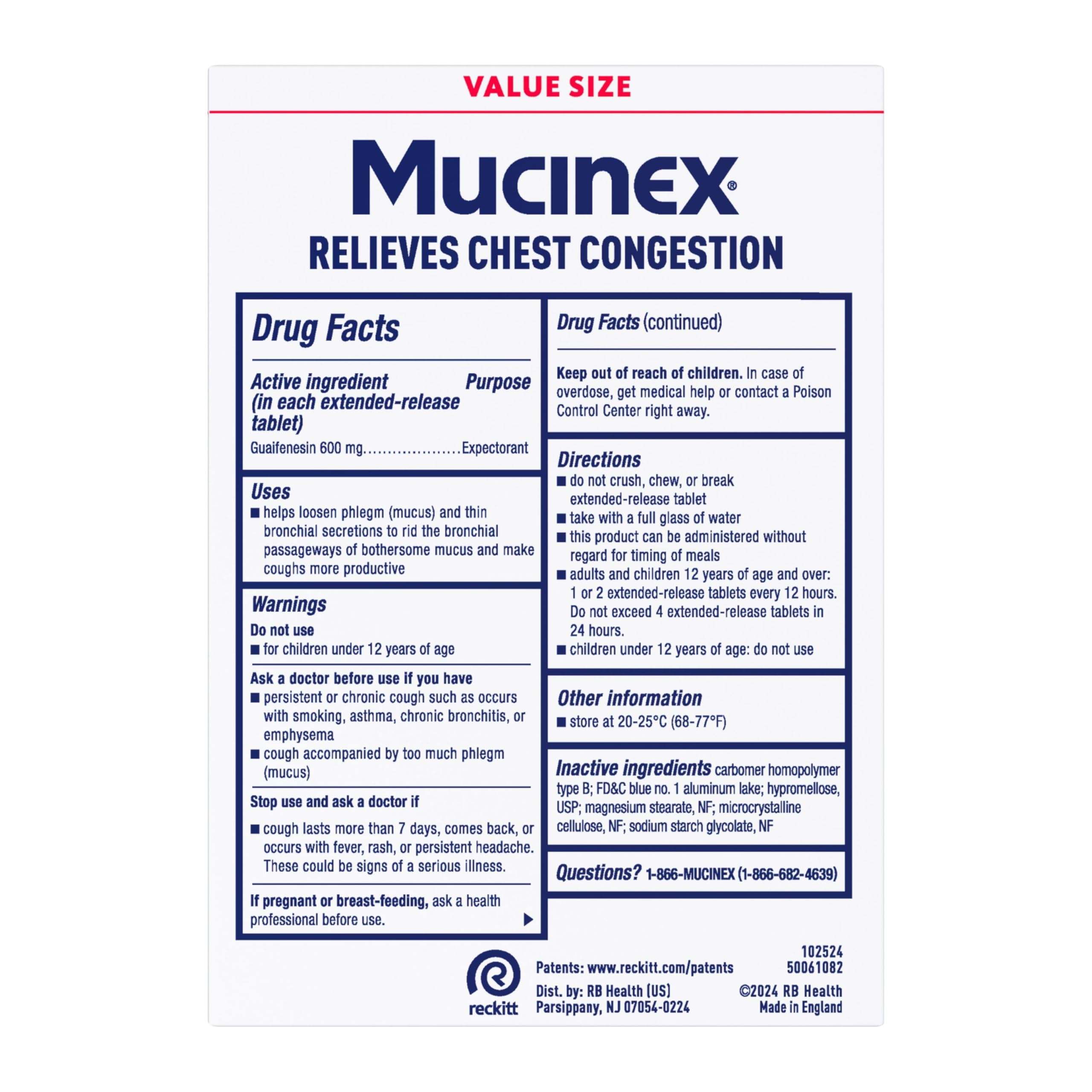 Mucinex 12 Hour durable packaging reinforces reliable chest congestion support.