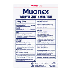 Mucinex 12 Hour durable packaging reinforces reliable chest congestion support.
