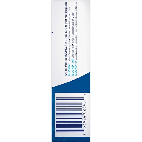 Mucinex 42-count bottle on counter for cold season readiness.