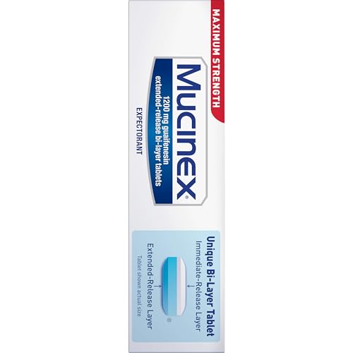 Mucinex bi-layer tablet cross-section showing immediate and extended release.