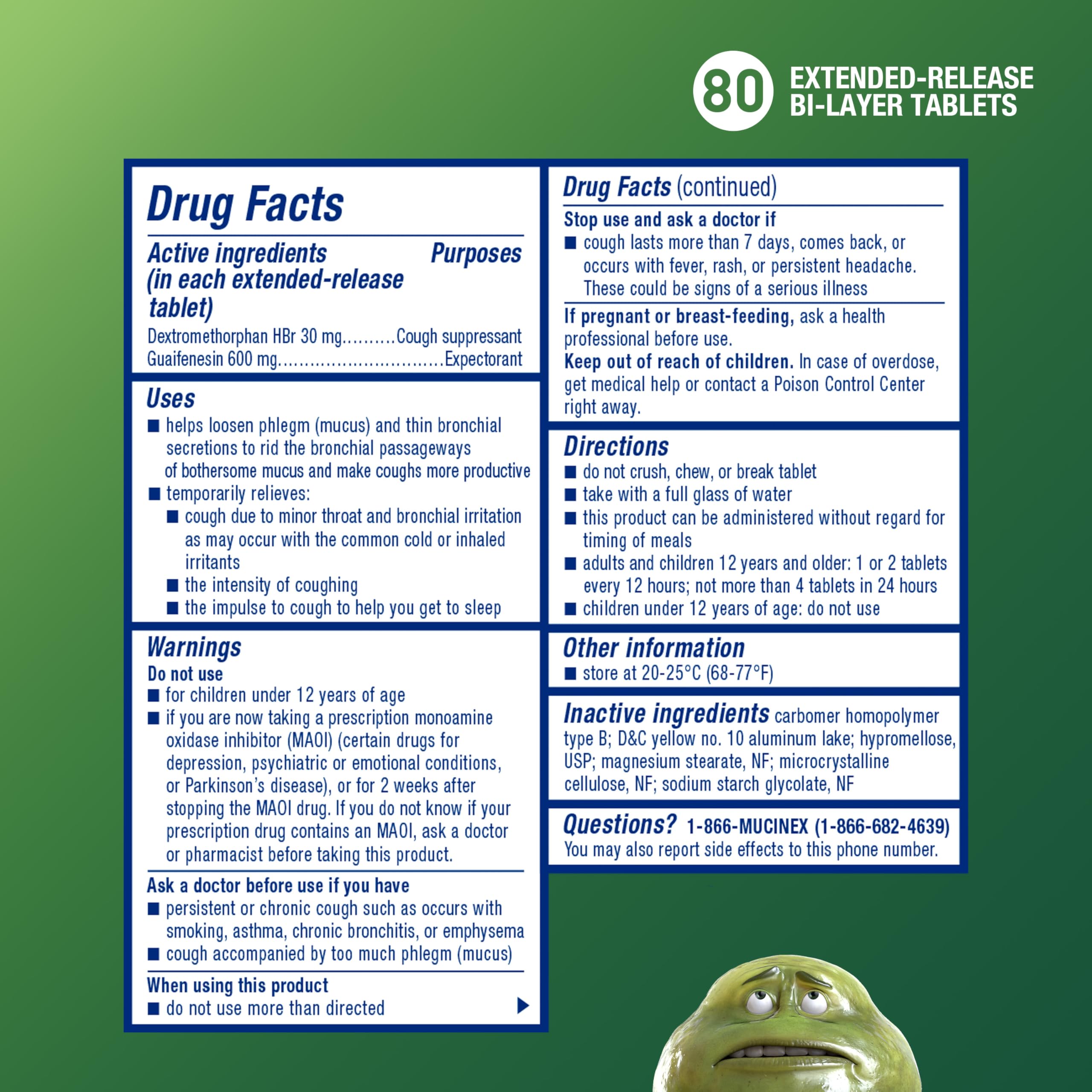 Mucinex DM 12hr dosage chart illustrating 12-hour schedule for steady symptom control.