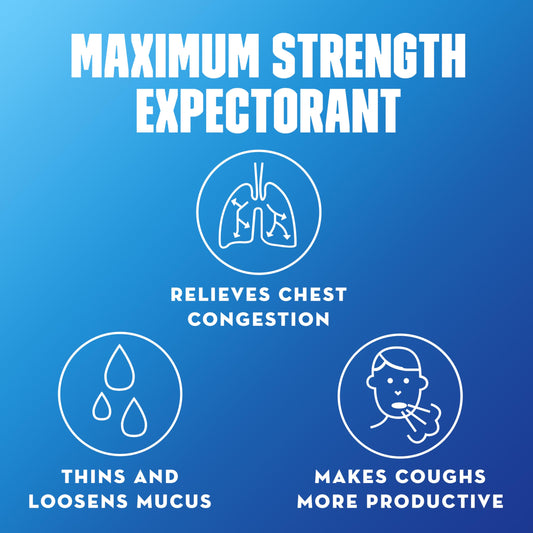 Mucinex maximum-strength bi-layer tablet illustrates fast and lasting mucus thinning.