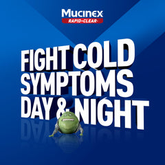 Close-up of Mucinex Rapid Clear rapid-release caplets.