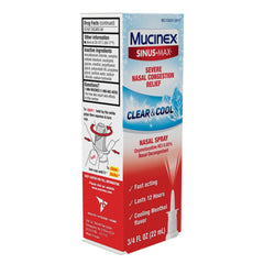 Mucinex Sinus-Max Severe cooling menthol sensation during use.
