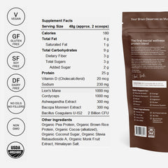 MUDWTR Nourish ingredient batch shows whole-food, organic formulation