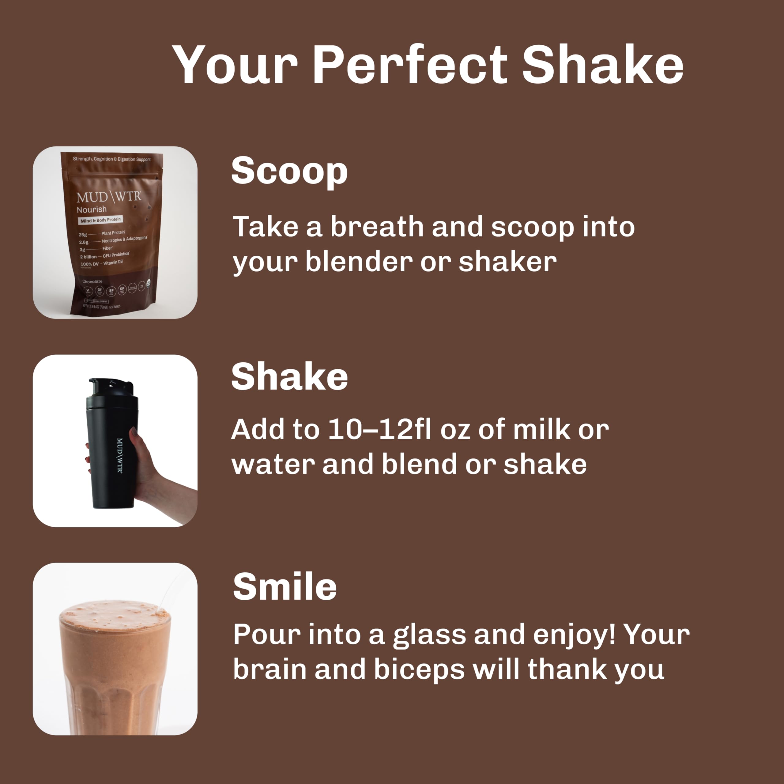 MUDWTR Nourish morning kitchen routine for quick, dairy-free fueling