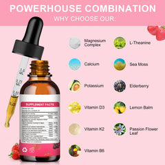 Mulittea magnesium drops being dispensed with a dropper for easy daily dosing.
