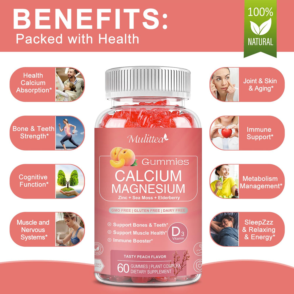 Kids using Mulittea Plan Calcium Gummies for easy daily chew