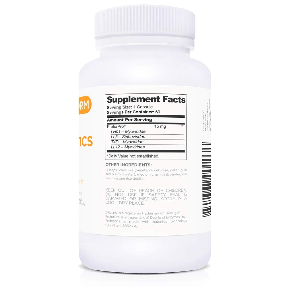 Multiform Vitamins Prebiotics bottle pouring, suggesting easy daily intake