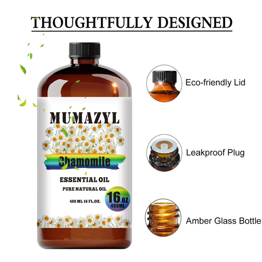 MUMAZYL Chamomile oil bottle ready for home aromatherapy rituals