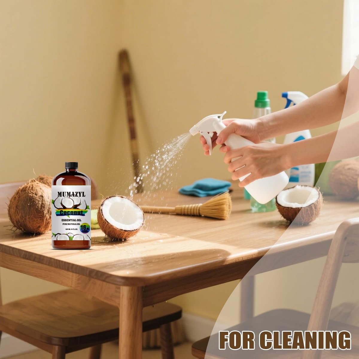 MUMAZYL coconut oil for DIY skincare blends and spa routines.