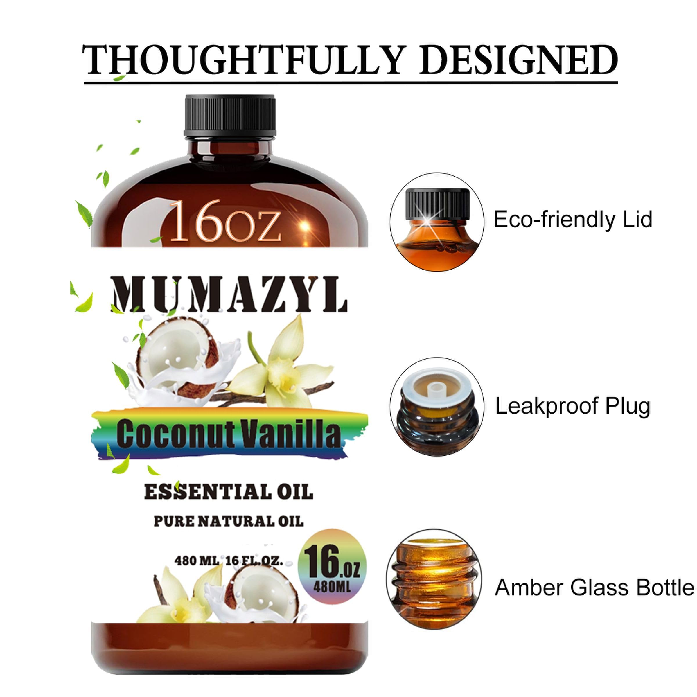 Diffuser scene featuring MUMAZYL Coconut Vanilla Oil aroma