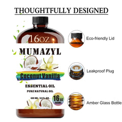 Diffuser scene featuring MUMAZYL Coconut Vanilla Oil aroma
