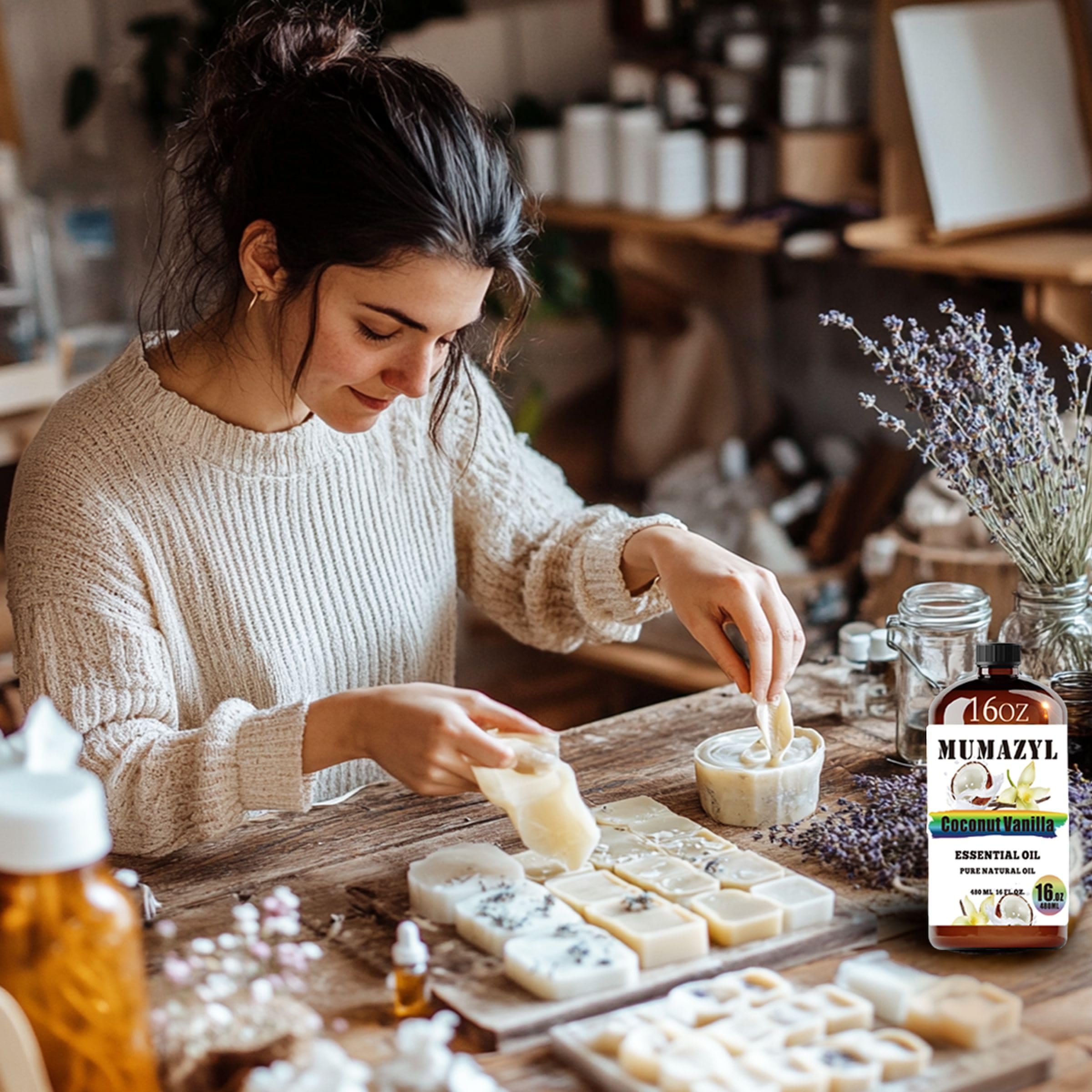 Gift box packaging of MUMAZYL Coconut Vanilla Oil