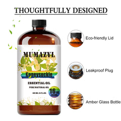MUMAZYL Honeysuckle oil amber glass bottle preserves purity and freshness