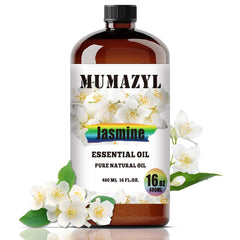 MUMAZYL jasmine oil in amber bottle ready for diffusion