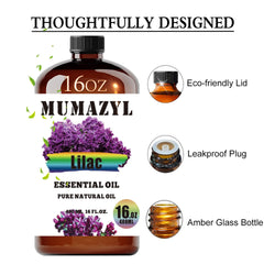 MUMAZYL Lilac Oil in amber glass bottle preserves quality