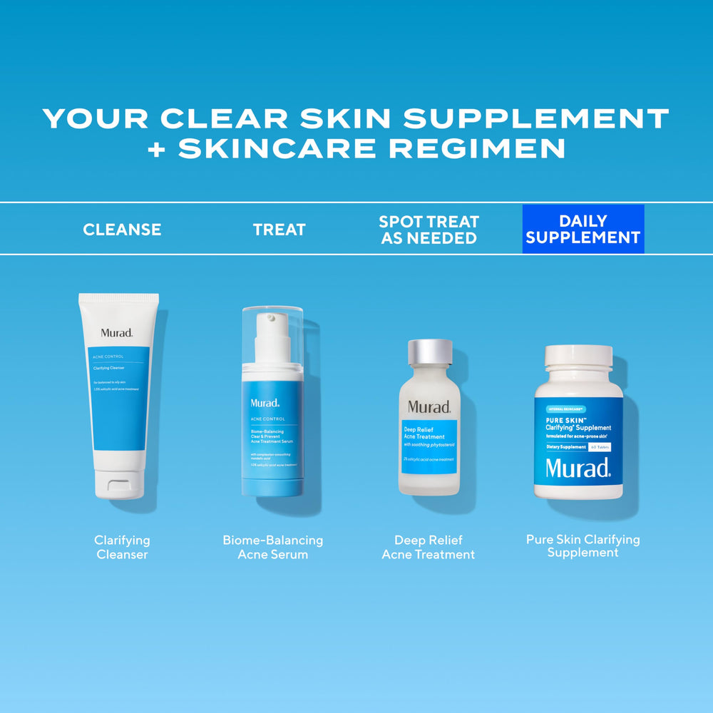 Murad Pure Skin Acne Supplements skin appearance may improve visible look