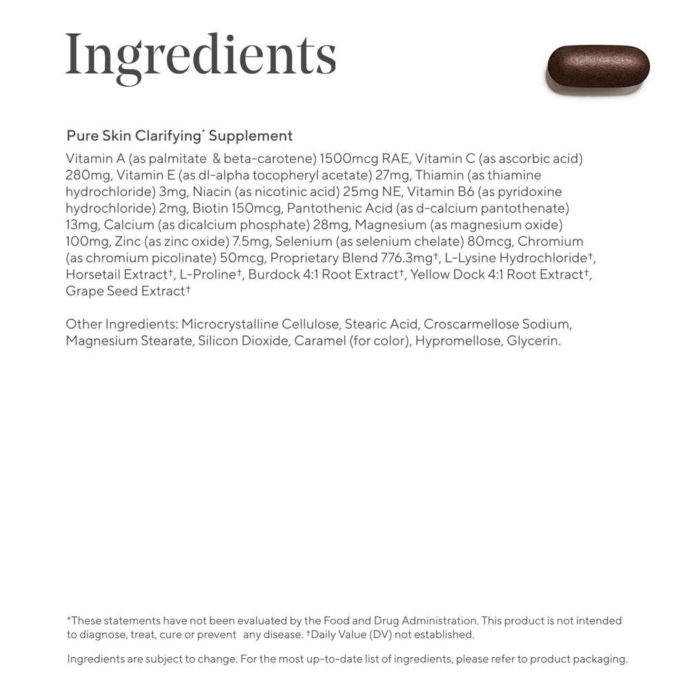 Murad Pure Skin Acne Supplements stress support potential mood resilience aid