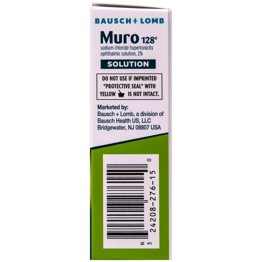 Muro 128 eye drops label image brand trust for corneal care