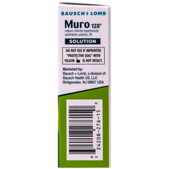 Muro 128 eye drops label image brand trust for corneal care