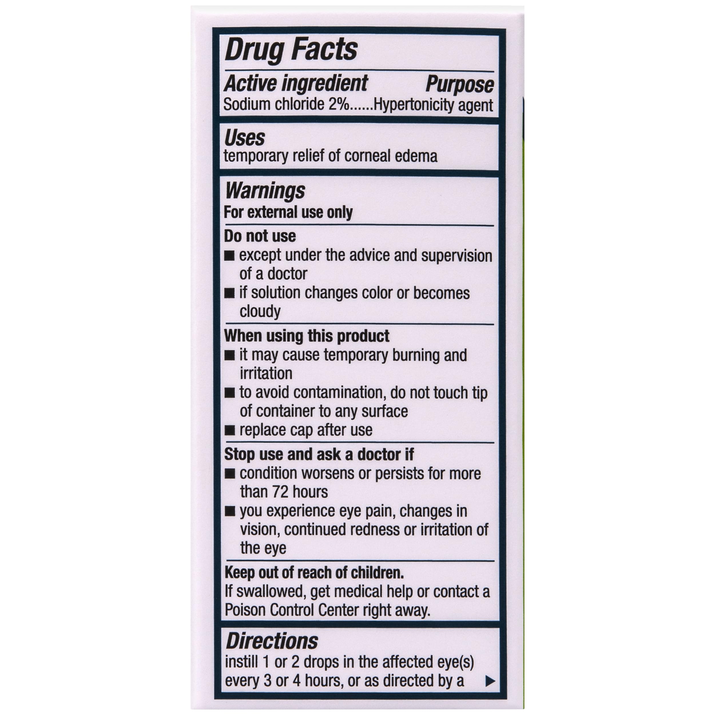 Muro 128 eye drops drop-application for easy, regular use