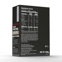 MUSASHI High Protein Bar 45g protein side view, high-protein fueling option.