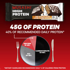 MUSASHI bar with BCAAs 2:1:1 for muscle support.