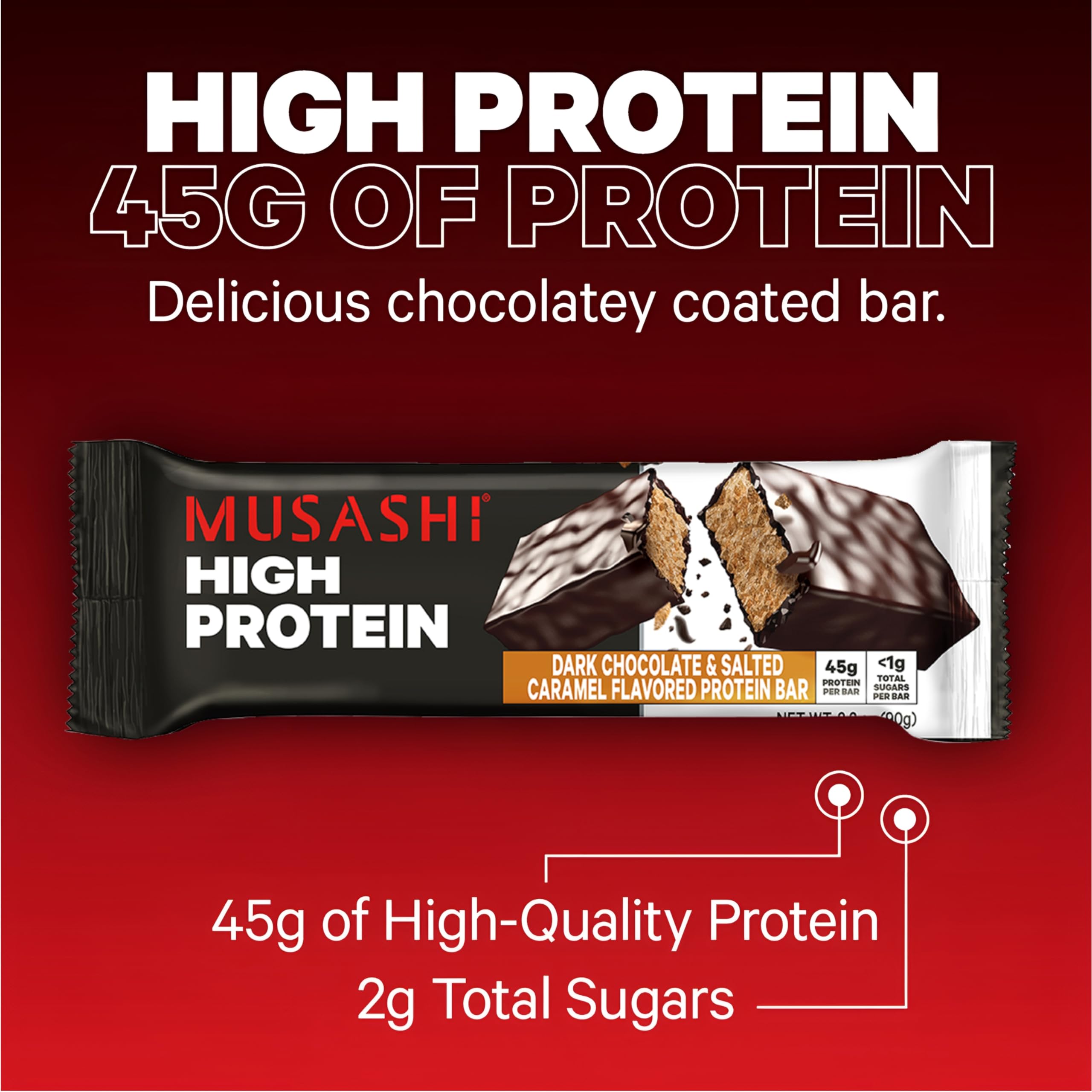 MUSASHI bar scientifically formulated and athlete-tested.